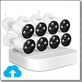 Беспроводной комплект видеонаблюдения с облаком на 8 камер «Okta Vision Cloud-03-8»